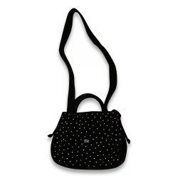 \"Sonia Rykel\" black velvet bag with rhinestones. Paris.